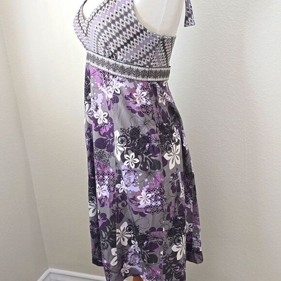 Athleta Purple and Gray Backless Dress size 8 - Picture 2 of 11